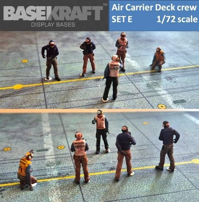 Basekraft 1/72 US Navy aircraft-carrier flight deck support crew SET E - Immagine 1 di 4