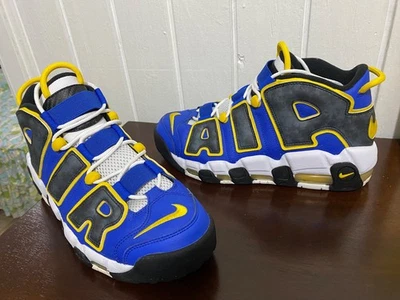 Nike Air Uptempo Peace a Love Basketball,Rare tie dye SAMPLES,blue elastics,read - Image 1 of 4