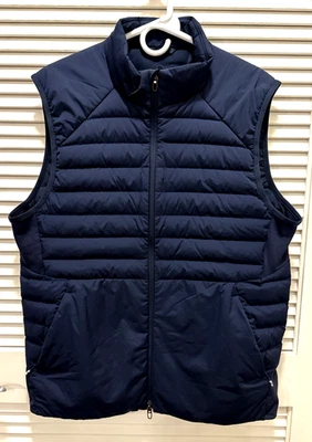 Lululemon Men's Large Down for It All Vest Blue Lightweight Water Resistant Warm - Image 1 of 4