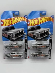 2025 Hot Wheels Walmart Exclusive Zamac ‘55 Chevy Lot of 4 006 Rod Squad - Picture 1 of 24
