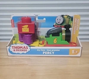 Thomas & Friends Toddler Toy My First Percy Push-Along Train with Stacking Cargo - Picture 1 of 2
