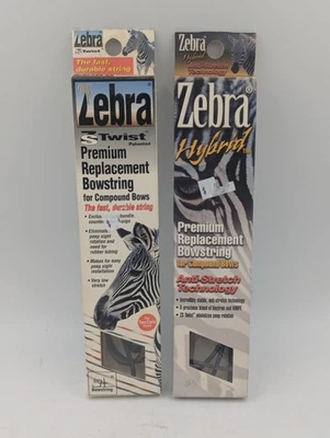 Zebra Hybrid Premium Bowstring 54" Compound, Tan/Blk, New Lot Of 2 - Image 1 of 4