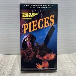 VHS Pieces 1983 Horror Slasher Chainsaw Rare HTF Ace Video Release 1996  - Picture 1 of 15