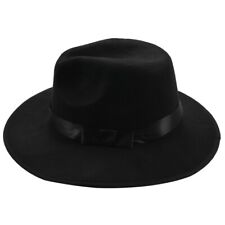 Unisex Men Women Hats Caps Panama Fedora Straight Wide Brim Hard Fel