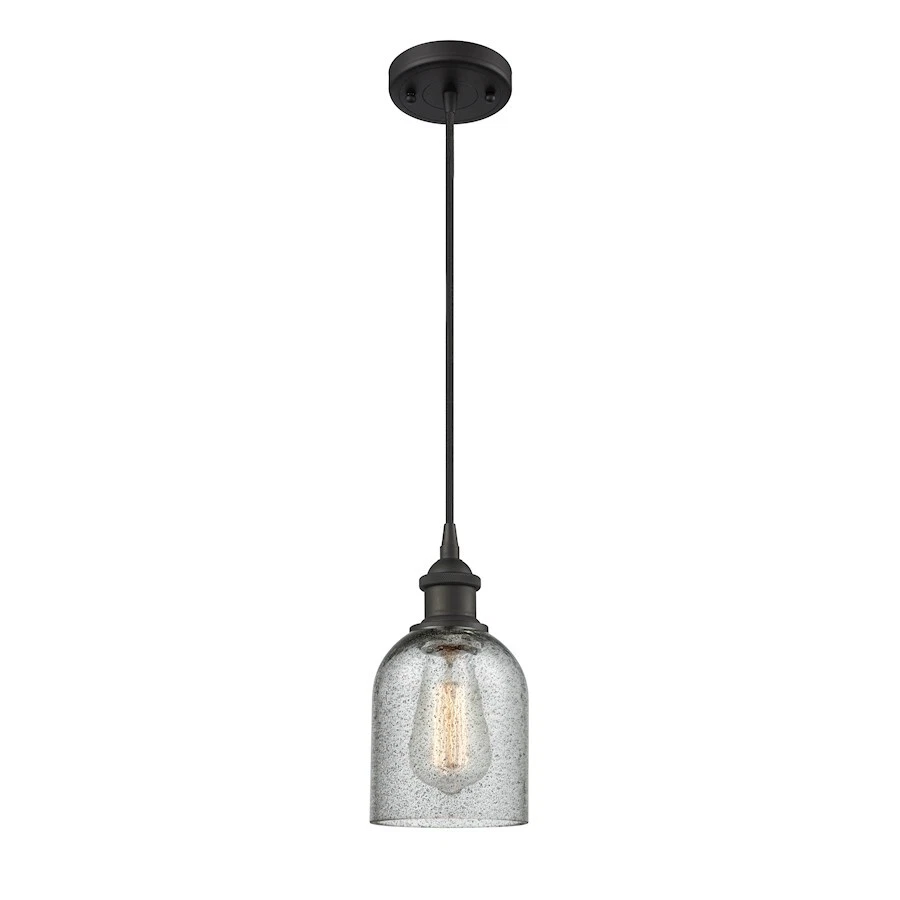Innovations LED Caledonia 5" Mini Colgante, 516-1P ORB/Gris - 516-1P-OB-G257-LED Foto 1 de 1