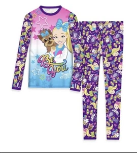 NwT Jojo Siwa Girls Thermal Underwear 2 Piece Set CuddlDuds Sz Small 6 / 7 - Picture 1 of 4