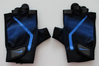 Nike Mens Extreme Fitness Gloves Obsidian/LT Photo Blue Mens Large - Image 1 of 3