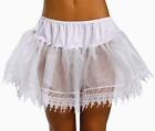 Leg Avenue Lace Teardrop Petticoat Skirt - White