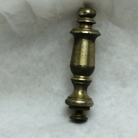 Vintage Brass Lamp Finial app. 2 3/4" Tall Cover