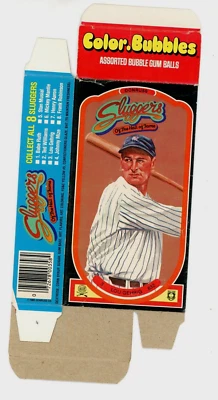 Sluggers Donruss 1985 Fame Color Gehrig Hall Gum Lou Bubbles Hof Box Flat Foto 1 de 3