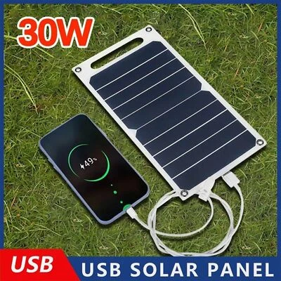 Solarpanel 5V USB Typ-C Ladeset Tragbares IP65 Leichtgewicht Mini-System - Bild 1 von 4
