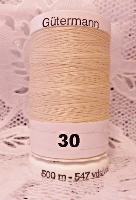 NEW 1 Beige GUTERMANN 100% polyester Sew-All thread 547 yards Spool - Image 1 of 2