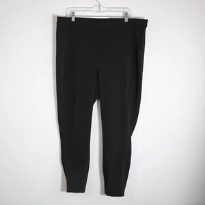 Pantalone J Crew Any Day Pixie donna XXL liscio elasticizzato twill nero vita alta caviglia - Foto 1 di 7