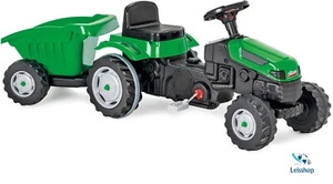 AMIGO Pilsan Active trettraktor mit Anhänger grün/schwarz