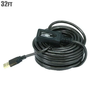 32FT 10M USB 2.0 A Male to A Female Active Extension Repeater Cable PS3 Kinect - Picture 1 of 3