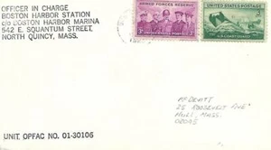 USCG Station Boston Harbor MA Postmarked Boston ?1960 - Picture 1 of 1