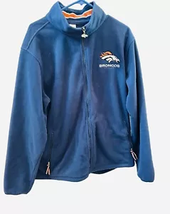 Broncos Jacke Fleece Denver Football Erwachsene XL Nfl Football Full Zip Mantel 2007 - Bild 1 von 13