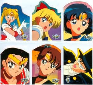 Sailor Moon Series 1 1997: Complete Die Cut Set (6) Dart