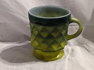 Anchor Hocking "OVEN Fire-King WARE", Footed Mug, Green - PRE-OWNED - Picture 1 of 7