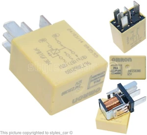 9673062180 genuino Peugeot y Citroen (09-20) relé amarillo de 5 pines Omron 34F231308 - Imagen 1 de 10