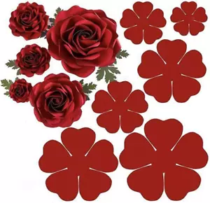 3D Rose Flower Metal Die Cuts,Wedding Flower Leaf Leaves Cutting Dies Cut Stenci - Picture 1 of 12