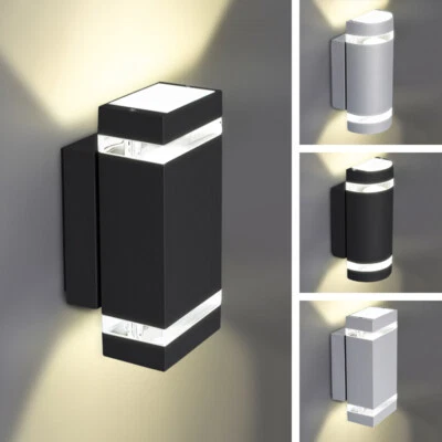 LED Wandleuchte 2 flammig Wandlampe Außenwandleuchten außen Wand IP44 GU10 230V - Bild 1 von 2