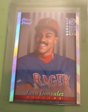 1997 DONRUSS JUAN GONZALEZ SILVER PRESS PROOF SP TEXAS RANGERS !