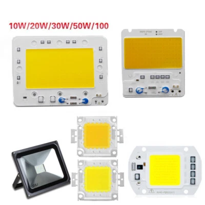 LED Chip COB 50W 220V 230V flutlicht Spektrum 20W 30W 100W 200W High Power Licht - Bild 1 von 4