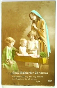 AK Gute Wünsche zu Weihnachten - Kinder - Bild 1 von 2