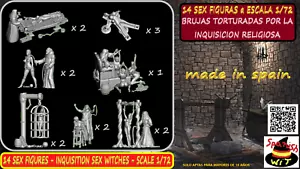 LOTE 14 SEX FIGURAS - INQUISICION RELIGIOSA - TORTURA DE LAS BRUJAS ESCALA 1:72 - Imagen 1 de 1