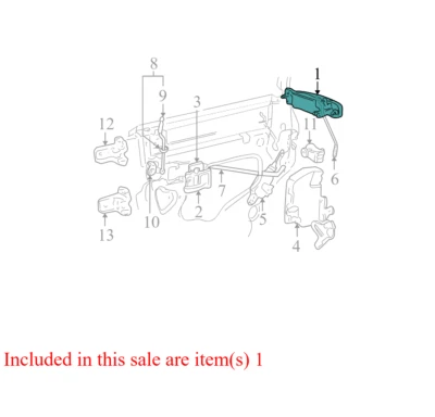 Manija de puerta exterior Lincoln Town Car RO 2003-2011 usada 3W1Z5426604AAC OEM Foto 1 de 4