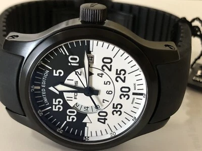 Fortis B-42 Flieger Black Cockpit GMT Swiss Auto, Rubber Strap, Model 672.18.11K - Image 1 of 4