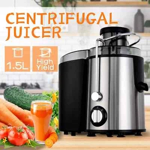 1.5L Electric Juicer 600W Stainless Steel Fruit Vegetable Juice Maker Extractor - Picture 1 of 9