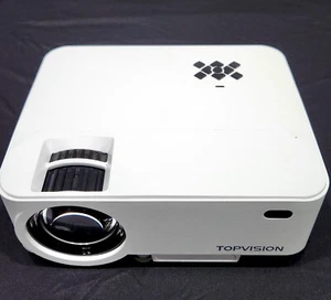TOPVISION Mini Projector T21 Synchronize Smart Phone Screen 3600L 800*480 1080P - Picture 1 of 8