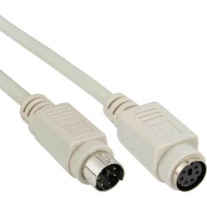 InLine PS/2 Verlängerungskabel PS/2 Kabel mDIN6/Stecker-mDIN6/Buchse 10m - Afbeelding 1 van 2