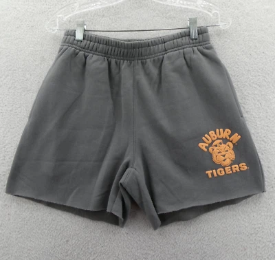 Auburn Tigers Sweat Shorts Womens Small Loose Gray Fleece Lined '47 Brand New - Image 1 of 4