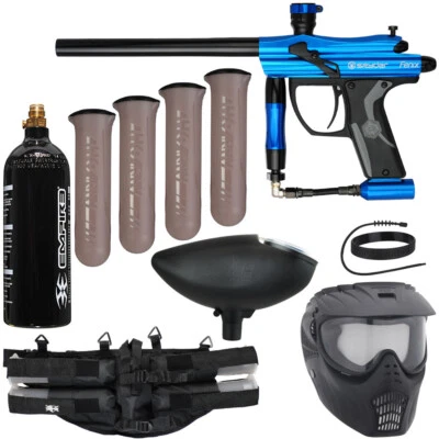 NEW SPYDER FENIX EPIC PAINTBALL GUN PACKAGE KIT - BLUE