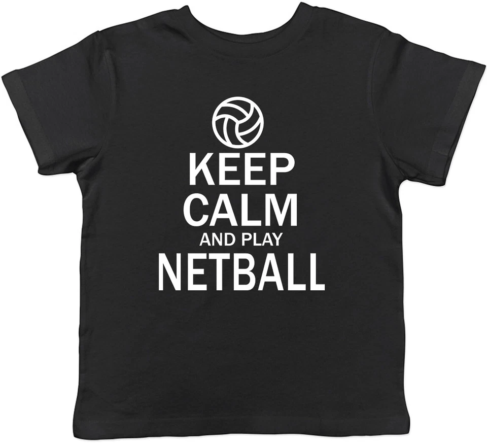 BABY ORIGINALS LTD Keep Calm and Play Netball Kinder Kids T-Shirt Jungen Mädchen