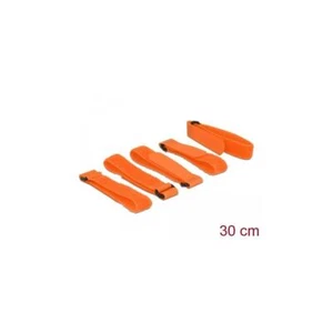 Klett-Kabelbinder L 300 mm x B 20 mm 5 Stück mit Schlaufe orange - Bild 1 von 1