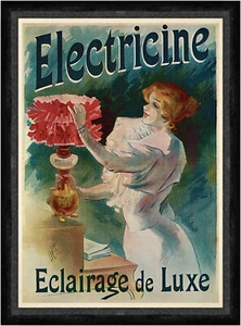 Electricine Elektrizität Lucien Lefevre Jugendstil Kunstdruck Faks_Werbung 297 - Bild 1 von 1