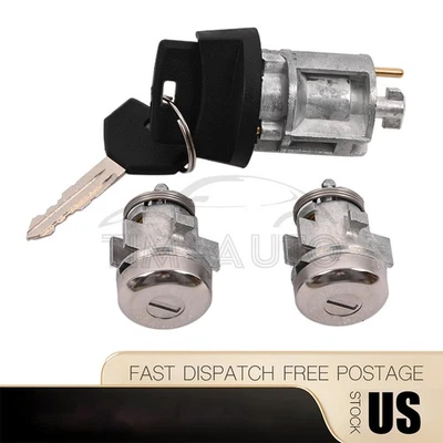 Подходит для 98-01 Ram 1500 2500 3500 новый цилиндр зажигания и дверного замка с 2 ключами - Изображение 1 из 4