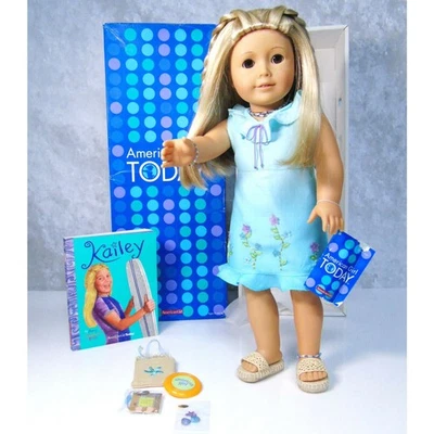 American Girl Muñeca Kailey Pleasant Company Meet Outfit Accesorios Joyería Libro Foto 1 de 4