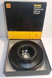 1990 Kodak Carousel Transvue Slide Tray for 80 Slides With Box - Picture 1 of 9