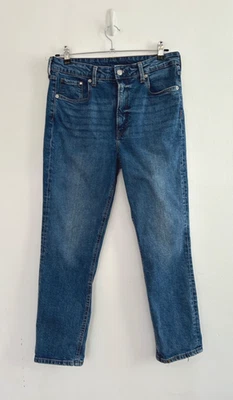 H & M Jeans Women's Vintage Slim High Waist Ankle Stretch Blue Size 14 - Image 1 of 4
