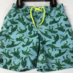 BABY GAP. Surf Shop Boys Swim Shorts Dinosaurs Size 4T Toddler Blue Green - Picture 1 of 3