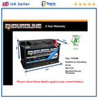 AGM Car Battery fits MERCEDES E220D A180 E220 A180D GLA200 Stop Start