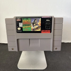 SNES Super Nintendo Jungle Strike autentico testato e funzionante solo carrello - Foto 1 di 2