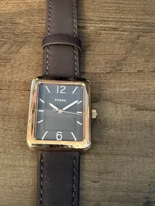 FOSSIL Luxury Watch Tank Quartz Gold Tone Leather ES4245 BROWN - Picture 1 of 3