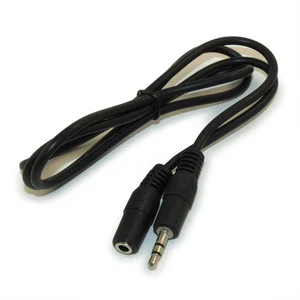 3ft 3.5mm Mini-Stereo TRS Male to Female Audio Extension Cable - Picture 1 of 3