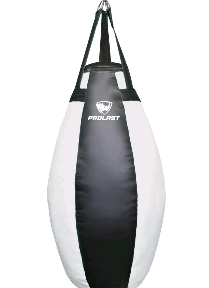Bolsa pesada PROLAST Boxeo Muay Thai MMA Puñetazo Patada Lágrima Negra/Blanca Foto 1 de 1
